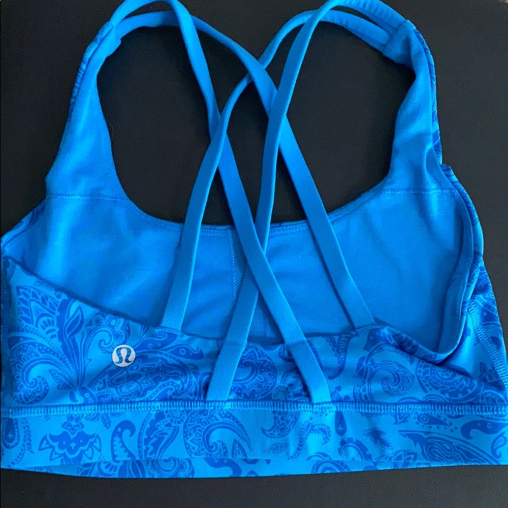 Lululemon energy bra! blue